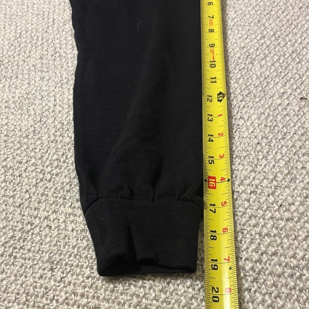 LOFT Black Sweater with Shoulder Buttons - Picture 6 of 9